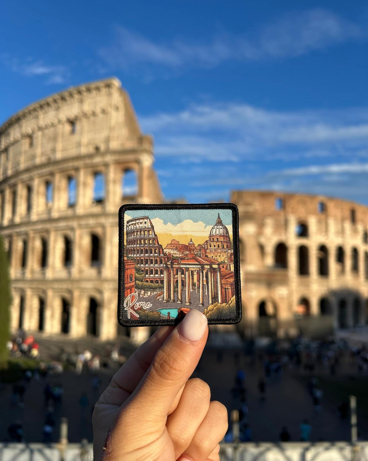 Rome Travel Patch | Iron-on Souvenir for Backpacks and Apparel ...